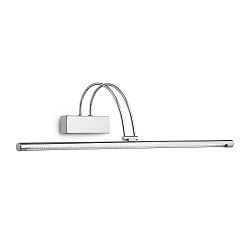 Luminaire de miroir BOW AP114 pivotant, avec interrupteur IP21, chrome 