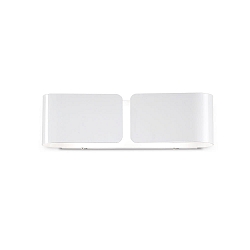 Luminaire mural CLIP AP2 SMALL ARGENTO à 2 flammes E27 IP20