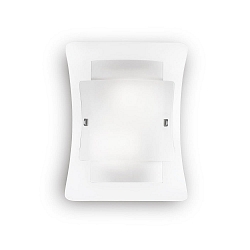 Luminaire mural TRIPLO AP2 à 2 flammes E27 IP20, transparent, blanche 