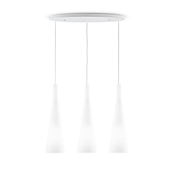 Luminaire à suspension MILK SP3 3 flammes E27 IP20, blanche 