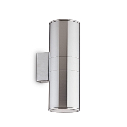 Outdoor luminaire GUN AP2 BIG Wall luminaire, 2 flames, E27, aluminum