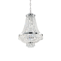 Lustre CAESAR SP6 6 flammes G9 IP20, chrome 