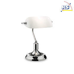 Lampe de table LAWYER TL1 E27 IP20, chrome 