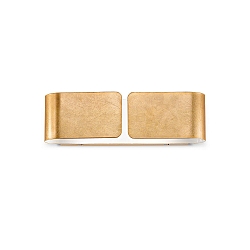 Luminaire mural CLIP AP2 SMALL ARGENTO à 2 flammes E27 IP20, or