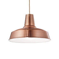 Luminaire à suspension MOBY SP1 E27 IP20, cuivre 