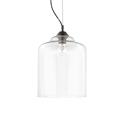 Luminaire à suspension BISTRO SP1 SQUARE E27 IP20, transparent