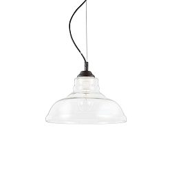 Luminaire à suspension BISTRO SP1 PLATE E27 IP20, transparent