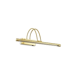 Luminaire de miroir BOW pivotant, avec interrupteur IP20, laiton bross�