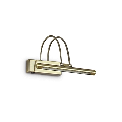 LED Picture lamp BOW AP36 Mirror luminaire, 36x 0,07W, antique brass