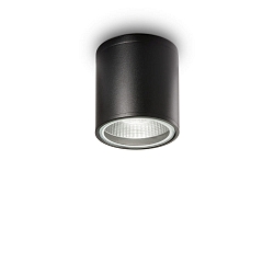 Plafonnier extérieur GUN PL1 cylindrique, version pour montage en surface GU10 IP44, noir gradable