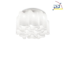 Luminaire de plafond COMPO 10 flammes E27 IP20, blanche, blanc mat