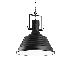 Pendant luminaire FISHERMAN, Ø 48.5cm, E27 max. 60W, metal / glass