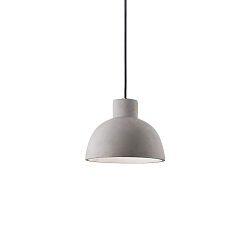 Luminaire à suspension OIL-5 E27 IP20, noir , gris béton