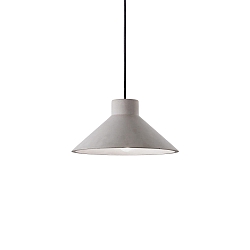 Luminaire à suspension OIL-6 E27 IP20, noir , gris béton