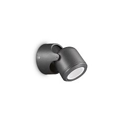 Luminaire mural d’extérieur XENO AP1 à 1 flamme, pivotant GU10 IP44, transparent, blanc mat