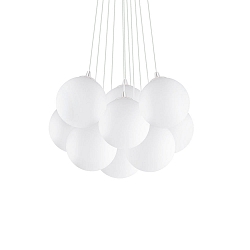 Luminaire à suspension MAPA PLUS à 1 flamme E14 IP20, acier, blanche