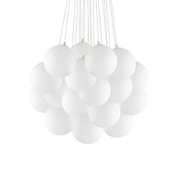 Luminaire à suspension MAPA PLUS à 2 flammes E14 IP20, acier, blanche