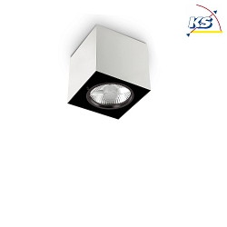 Luminaire de plafond MOOD SQUARE pivotant GU10 IP20, acier, blanche