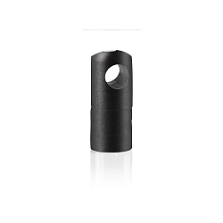 Support SUPPORTO CAVO 15X30 avec d�charge de traction, ferm�, noir