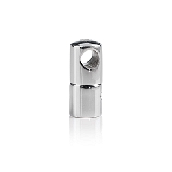Support SUPPORTO CAVO 15X30 avec d�charge de traction, ferm�, chrome