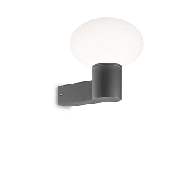 Outdoor wall luminaire CLIO, IP44, E27, without cover, aluminium