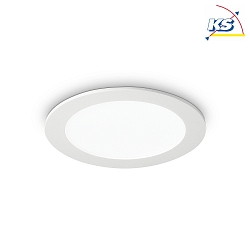 Recessed LED floodlight GROOVE ROUND, IP20,  16.8cm, 20W 4000K 1750lm 110, white