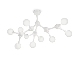 Luminaire de plafond NODINO 9 flammes G9 IP20, blanche