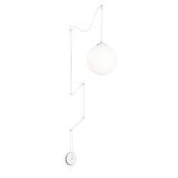 Luminaire à suspension BOA à 1 flamme E27 IP20, blanc mat