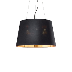 Luminaire à suspension NORDIK-SP6 E27 IP20, or, noir mat