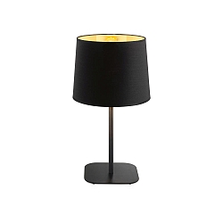 Lampe de table NORDIK E27 IP20, or, noir mat