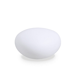 Objet d'�clairage SASSO avec prise de courant E27 IP44, blanc opale