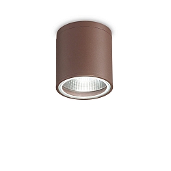 Plafonnier extérieur GUN PL1 cylindrique, version pour montage en surface GU10 IP44, marron café gradable