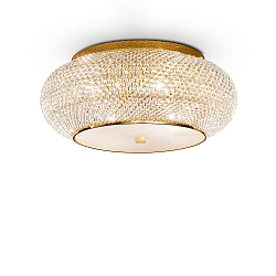 Luminaire de plafond PASHA 14 flammes E14 IP20, or