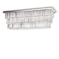 Ceiling luminaire MARTINEZ, 8 flames, lenght 103cm, E14
