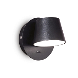 LED wall luminaire GIM, IP20, 6W 3000K 530lm, rotatable, with switch