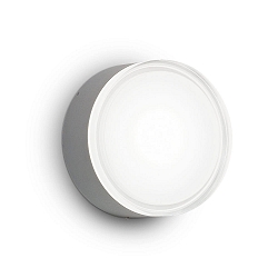 Outdoor wall / ceiling luminaire URANO BIG, � 16cm, GX53 max. 15W, aluminium / acrylic, matt anthracite