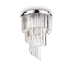 Luminaire de plafond CARLTON 12 flammes E14 IP20, chrome
