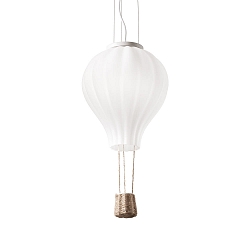 Luminaire à suspension DREAM BIG E27 IP20, chanvre, blanche