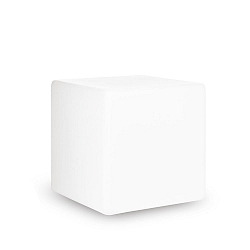 Lampadaire d�ext�rieur LUNA avec prise de courant E27 IP44, blanc opale