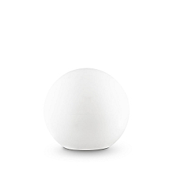 Lampadaire d�ext�rieur SOLE � 40CM en forme de boule E27 IP65 / IP44, blanc opale gradable
