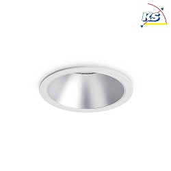 Recessed LED luminaire GAME ROUND, IP20, 11W 3000K 850lm 36, white / silver reflector