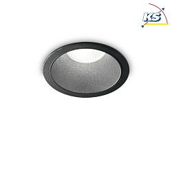 Recessed LED luminaire GAME ROUND, IP20, 11W 3000K 850lm 36, white / gold reflector