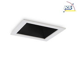 Recessed LED luminaire GAME SQUARE, IP20, 11W 3000K 850lm 36, white / black reflector