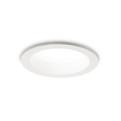 LED recessed spot BASIC WIDE, IP44, Ø 14.4cm, 20W 3000K 1900lm 87°, matt white