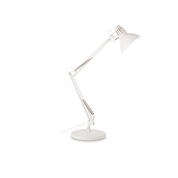 Lampe de table WALLY avec interrupteur, avec bras articul�, r�glable E27 IP20, blanche 