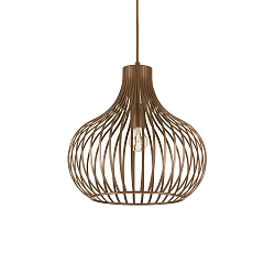 Luminaire à suspension ONION SMALL E27 IP20, marron