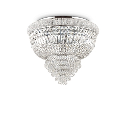 Luminaire de plafond DUBAI 6 flammes E14 IP20, chrome