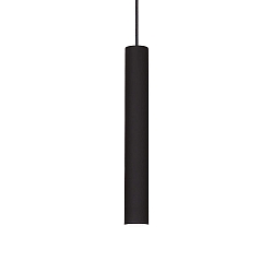 LED pendant luminaire TUBE, � 6cm / H 40cm, 9W 3000K 850lm, black