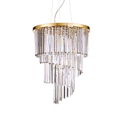 Luminaire à suspension CARLTON 12 flammes E14 IP20, or
