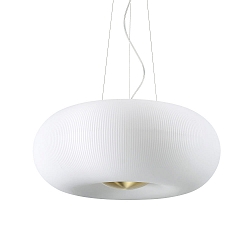 Luminaire à suspension ARIZONA 5 flammes GX53 IP20, blanche, laiton satiné